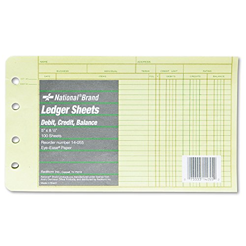 RED14055 - Four-Ring Binder Refill Sheets
