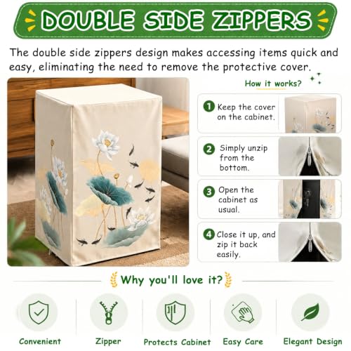 MZZKFC Safe Box Cover Disguise with Zipper，for Home Security Safe