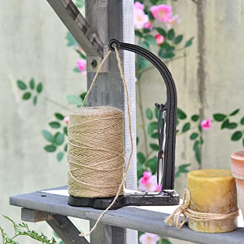 Sungmor Cast Iron Twine Holder Set - Twine String & Rope Rack & Scissor