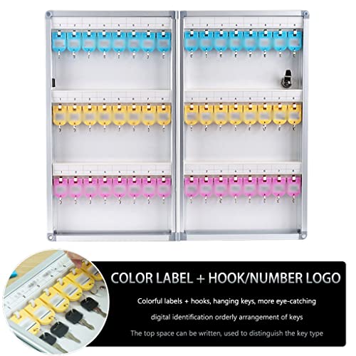 xdgFHsy Household Office Available Aluminum Alloy Key Lock Box(24-Keys)