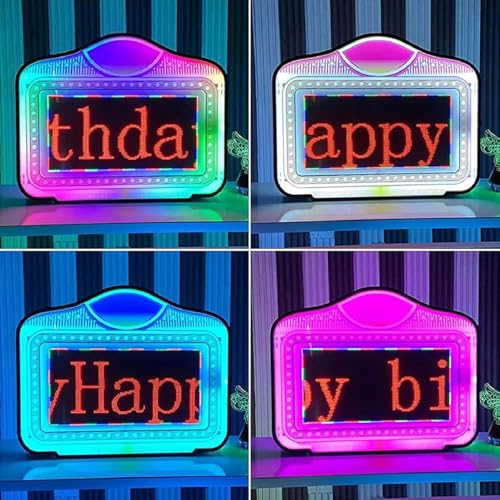 LLHBBSHYYDM LED Letter Bottle Presenter, Bottle Service Sign, Custom Nightclub LED Letter Board Bottle Presenter VIP Sign, Multiple Color Change