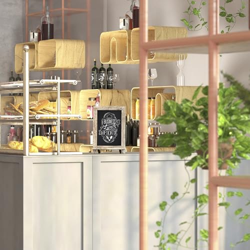 BizChair 10 Pack Tabletop Magnetic Chalkboards - Weathered Finish - 9.5" x 14" - Metal Folding Legs - Hanging Message Board - Counter Memo Board