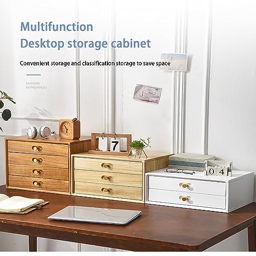 ntumLeap Solid Wood Storage Box,Multi-Layer File,Stylish Desk Accessory for Home & Office,Document Holder,Ideal for Workspace Nization,