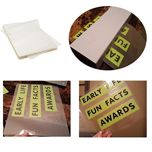 Immuson Thermal Laminating Pouches 8.9 x 11.4, 5 Mil Thickness, Crystal Clear Finish, 1000 Packs