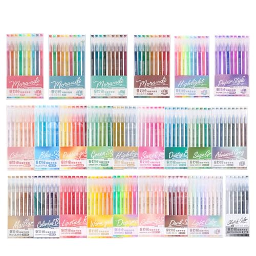 Corpapen 207 Colors Gel Pens Fine Point Paint Markers