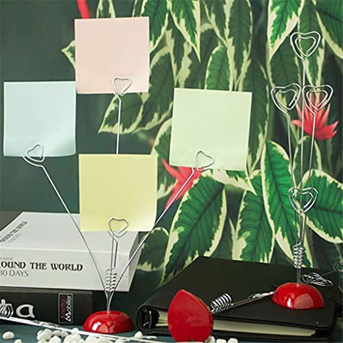 MVNOIRE Vertical Heart Line Desk Note Folder Wedding Gift Card Holder Photo Memo Number Name Message
