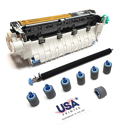 USA Printer Q2436A-MTKv2-USA (Q2436-69007) Maintenance Kit for HP LaserJet 4300 Includes RM1-0101 Fuser, RM1-0699 Transfer Roller, & Tray 1-4 Roller Kit (110V)