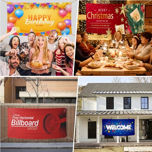 Custom Banners and Signs Personalized Customizable Full Color Design Vinyl Banners for Any Occasion Business, Birthday, Parties, Wedding, and Graduation(3'x15')