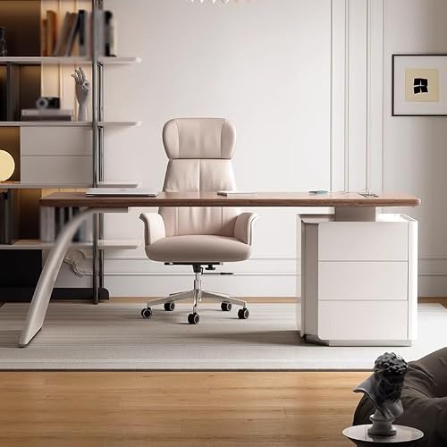 LINKIO Home Office Desks Minimalist Desk Modern Study Boss Office Computer Desk Medical Beauty Consultation Desk Computer Table Desk(200cm)