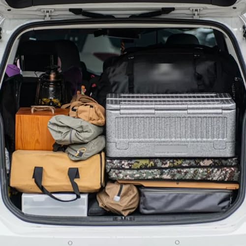 XJOYSL7921 Camping Storage Bag ﻿ 40L/10.5 Gallon Outdoor Camping Storage Box, Folding Waterproof Lightweight Travel Food Snacks Sundry Luggage Bin EPP Material Crate Utility Box