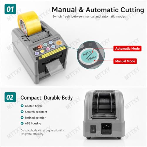 Electric Tape Cutting Machine with Manual & Auto, for Office School Shop