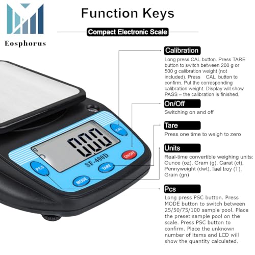 Digital Laboratory Balance 0.01g Precision Lab Scale for Bench Weighing