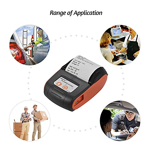PENGCHEN PT-210 Portable Thermal Printer Handheld 58mm Receipt Printer for Retail Stores Restaurants Factories Logistics