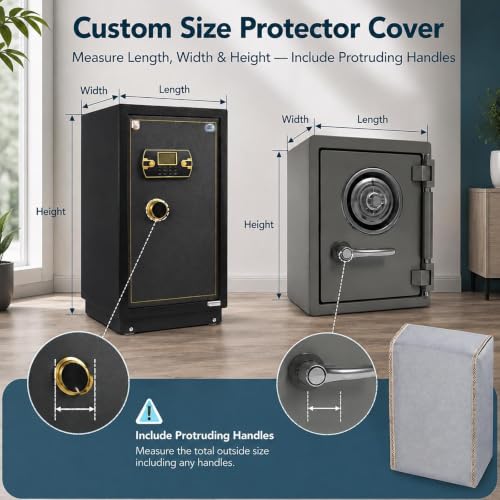 Biegnc Scratch/Water Resistant Cabinet Safes Cover, Custom Size