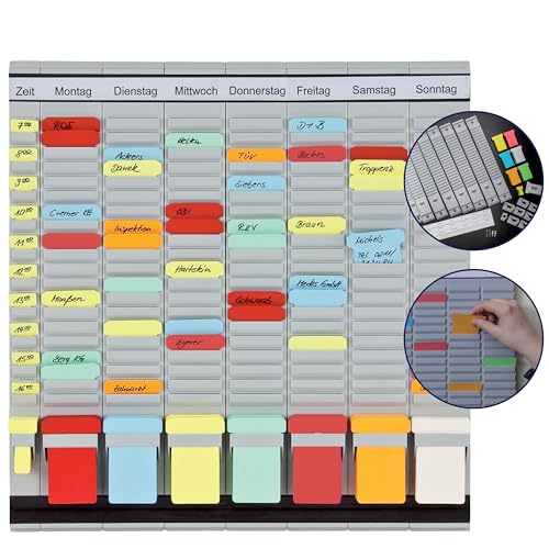 Franken PV1020 T-Card Office Planner with German Headings 47.4 x 49 cm 7 + 1 Index 20 Items