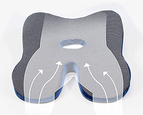 GIENEX Perfect Cushion, Memory Foam & Seat; Quality & Therapeutic Comfort Designed to Cradle & Support Your Body， Helps to Relieve Back, Hip & Tailbone Pain