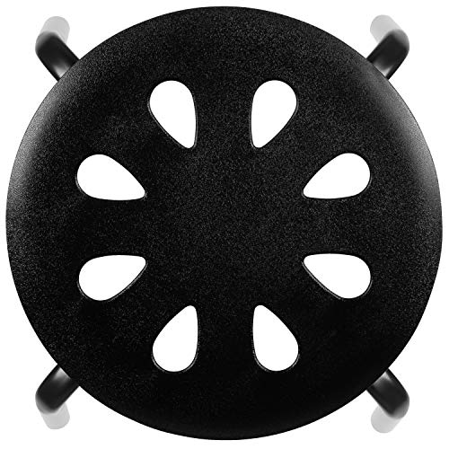 Classroom Essentials Plastic Nesting Stack Stools, 17.5" Height, Black (5 Pack)