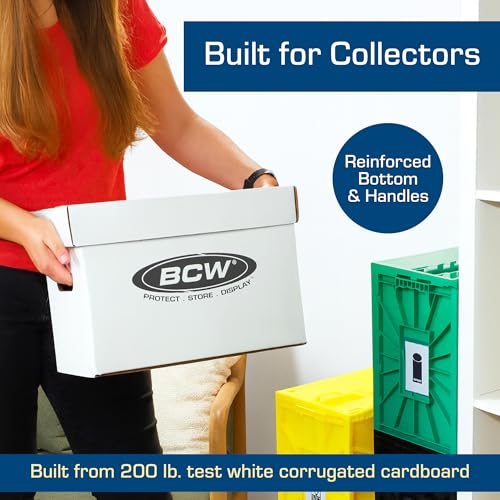 BCW Comic Book Short Boxes, 10 Pack, 150-175 Capacity