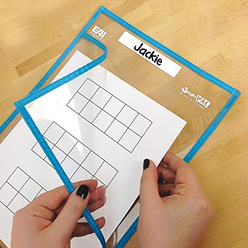 EAI Education SmartPAL® Dry-Erase Sleeves: Assorted Colors - Set of 100