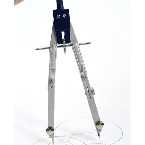 KLJUHGTR High-Precision Metal Compass Drawing Set with Pencil Lead Student Supplies