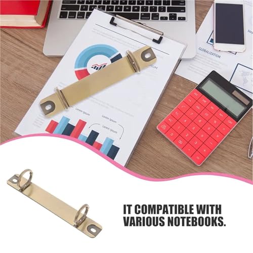 12pcs Binder Clasp Detachable Spines Rings Loose Leaf Replacement Metal Spines Clips