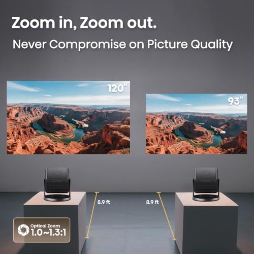 Hisense C3 Triple Color RGB Smart Laser Projector, 2500 ANSI Lumens,65"-300",4K UHD,IMAX ENHANCED,Dolby Vision,JBL Speaker,Optical Zoom,Intelligent Screen Adjustments,Smart Vidaa OS,Netflix Included