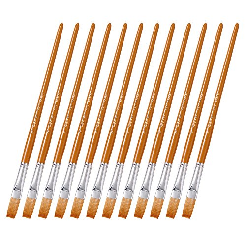 Van Gogh Neo Sebron Flat Watercolor Brushes, No. 14, GNEO-WF #14 (12), 12 Pieces