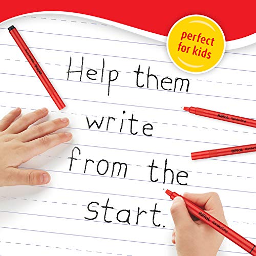 Berol Handwriting Pens | Round Shape | Washable Blue Ink | Bright Barrels | Class Pack of 200