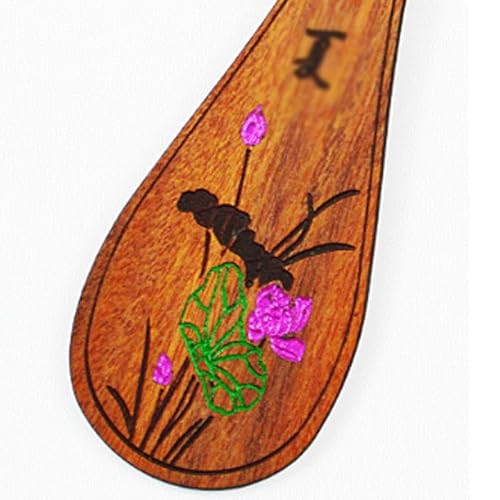 NSUQOA Pipa Bookmark Engraved Graduation Souvenir Signature Pen Musical Instrument Gift Box Set