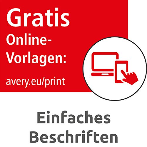 Avery Zweckform J7163-100 Address Labels 99.1 x 38.1 mm for DIN Long Envelopes Pack of 100 Sheets