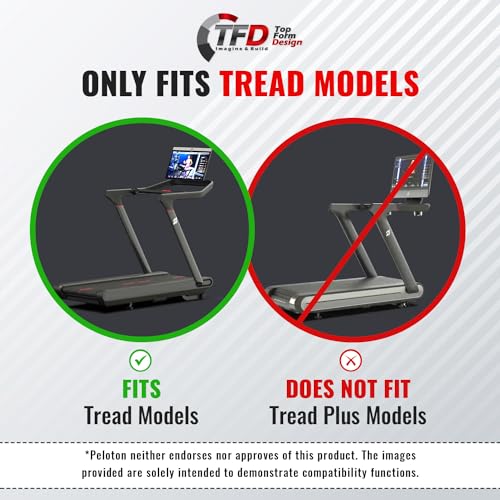 TFD Tread Tray 2.0 for Peloton Tread, Clear, Made in USA