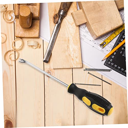 8 pcs spudger Tool pry bar Tool Nail Tool Office Staple Pullers Labor Saving Staple Removers Tools Office Accessories Nail Puller Tack Puller Rubber Handheld Office Supplies (As Shown 26X3.5cm)