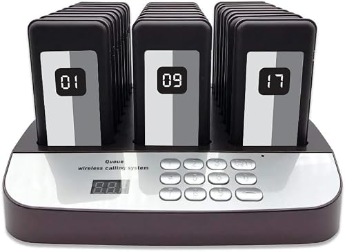 Corum Security NOLAS 24 Social Distancing Keeping Pagers for Restaurants Paging System Coast Buzzer Beep Lineup Waiting Queue Signal Calling Customer Service for Cuisine Hospital Clinic 24