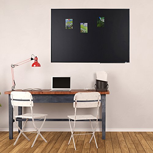 Lockways Magnetic Chalkboard 36 x 24 Inches, Large Black Board Wall Decor