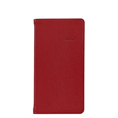 Graphic Image 2027 6"Pocket Datebook - Traditional Leather Bound - USA