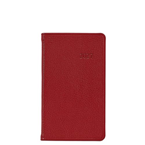 Graphic Image 2027 5"Pocket Datebook - Traditional Leather Bound - USA