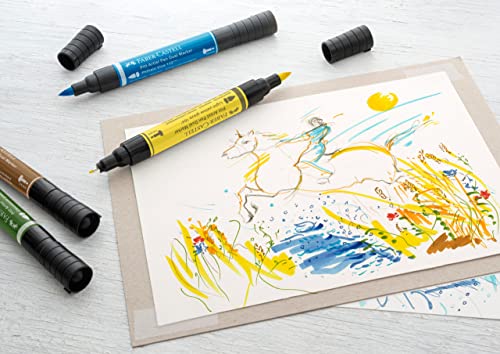 Faber-Castell Pitt Artist Dual Markers, 20 Colors for Lettering