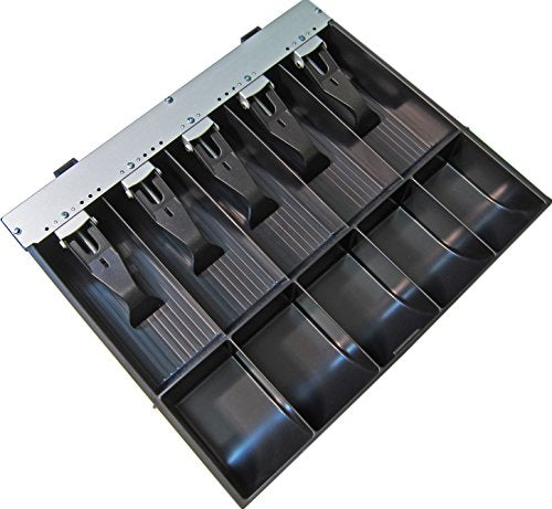 APG Cash Drawer Replacement Tray | Plastic Molded Till for APG Cash Registers | 5 Bill / 5 Coin Compartments | Measures 15.4" x 11.1" x 2.4" | PK-15VTA-BX