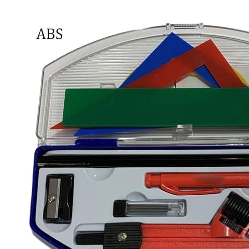 Compass Ruler Protractor Stationery Set 10 Piece