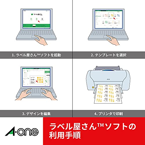 A-One 28732 PC & Word Processor Label, SANYO Sunword Series Type, A4, 10 Labels, 500 Sheets