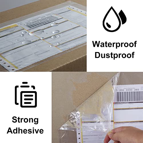 LabelMore 6" x 9" Clear Adhesive Packing List Envelopes Pouch - Label Envelopes Pouches - Clear Top Shipping Label Bag for Mailing Bag Box - 2000 Packs
