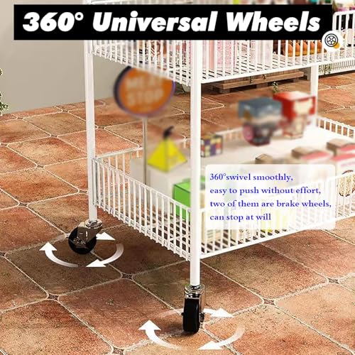 MLYAYE Wire Grid Wall Display Rack for Vendors White Black, Portable Folding Pushcart Shelves on Wheels for Art/Craft Show/Farmers Market/Booth, Retail Booth Stall Kiosk(Black,L 31 1/2inch)