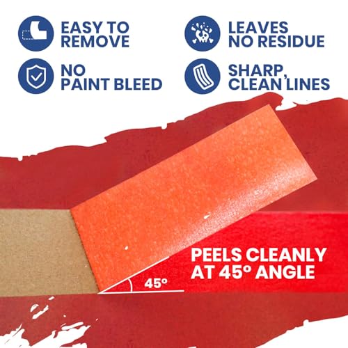 ADHES Orange Masking Tape 1.2in x 55yds x 30rolls