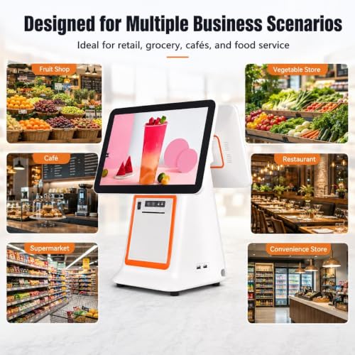Dual Screen Touchscreen Cash Register, Touch Screen Checkout