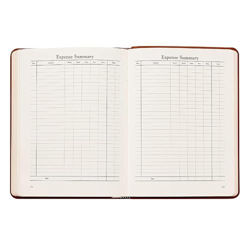 Graphic Image 2027 Desk Diary - Goatskin Leather Bound - USA