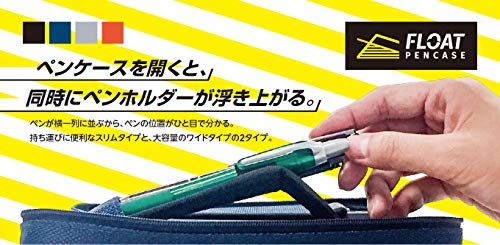 コンサイス CONCISE Float Pen Case, Wide, Navy 135876