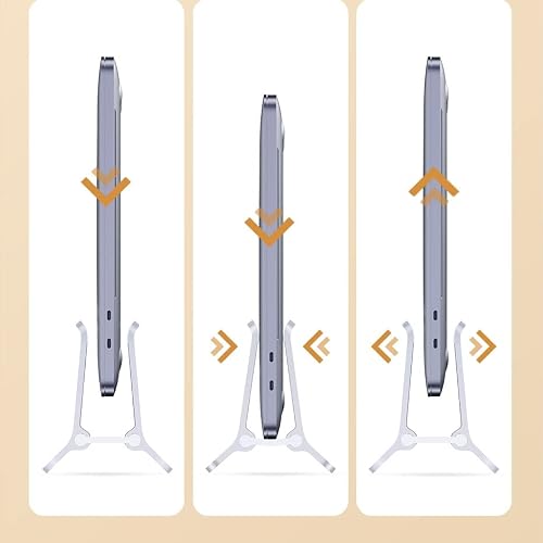 VCDUXMQLK Vertical Laptop Stand for Transparent Desktop Holder Notebook Support for Tablet