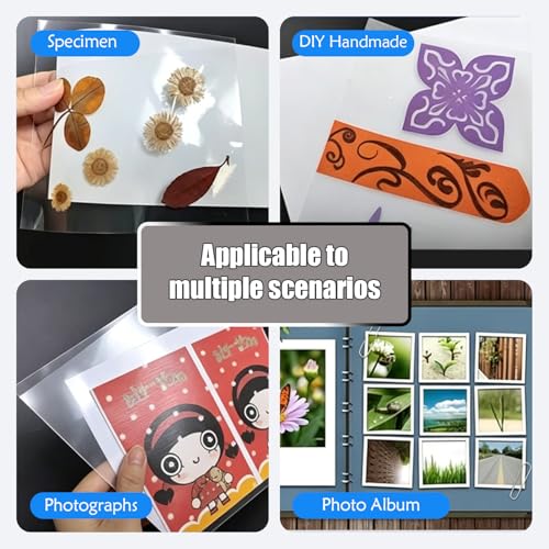 INTSUPERMAI Cold Laminating Film Glossy Self-Adhesive Lamination Vinyl Roll Film Cold Lamination Roll for Photo Picture Laminating and Protection 164ft Length 2 Mil (50in/1.27m Width)