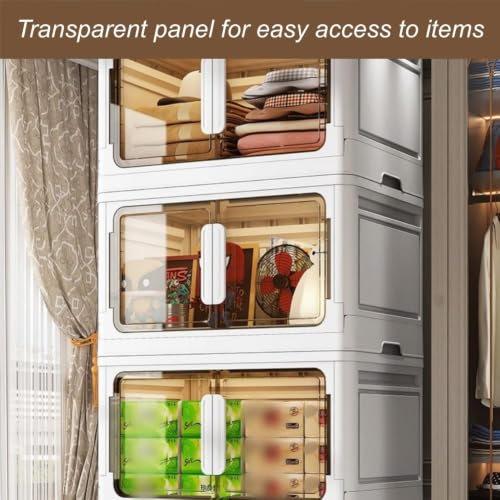 NQRTGFB Multi-Level Stackable Storage Bins with Wheels, Modular Locker Organizer(60.2 * 23.6 * 13.8in)