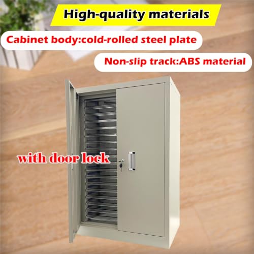 JARYANNIX File Cabinet with Label Transparent Drawers 36 Small Drawers Document Filing Steel Storage Organizer with Lockable Door for Small Parts Office Business Use